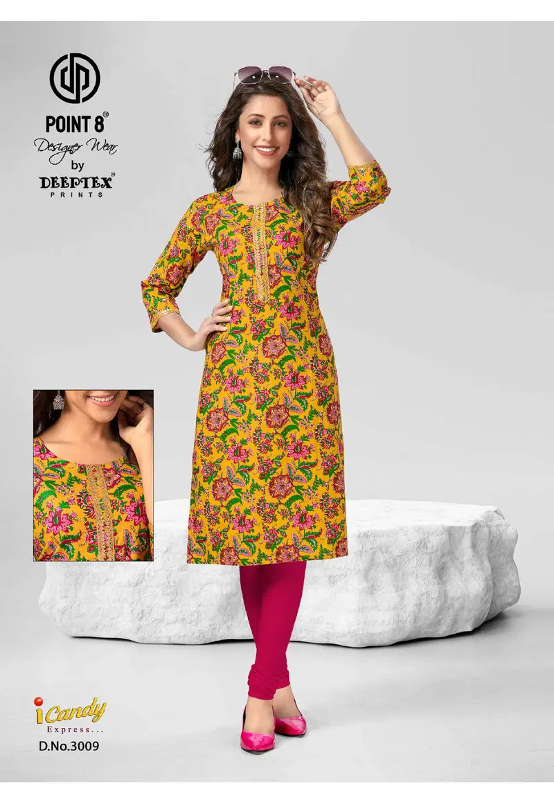 Deeptex I Candy Express Vol 3 Wholesale Cotton Kurtis Material
